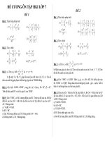 Đề cương ôn tập HKI (tự soạn)