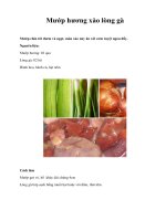 Mướp hương xào lòng gà ppt