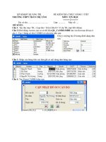 Đề KT thực hành kỳ 1 đề 03