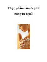 Thực phẩm làm đẹp từ trong ra ngoài docx