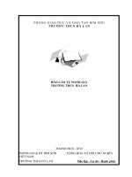 Báo cáo kiểm định chất lượng giáo dục năm học 2009-2010