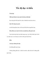 Tốc độ đọc và hiểu doc