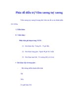 Phác đồ điều trị Viêm xương tuỷ xương pptx