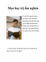 Mẹo hay trị ốm nghén pptx