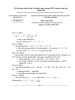 Toán thi vào lớp 10-Chuyên Lam Sơn-TH