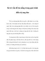 Xử trí vấn đề ăn uống trong quá trình điều trị ung thư ppt