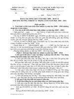 Mẫu BC tổng kết dành cho các trường