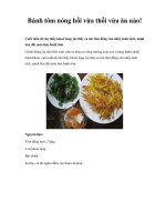 Bánh tôm nóng hổi vừa thổi vừa ăn nào! doc