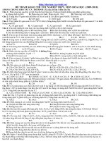 Đề ôn thi Hóa TN 2010 số 19