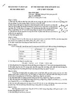 Đề thi HSG Quốc gia môn Hóa 2009