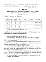 Báo cáo kết quả 2 năm thực hiện phong trào thi đua 