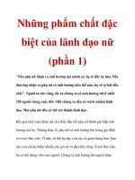Những phẩm chất đặc biệt của lãnh đạo nữ (phần 1) pps