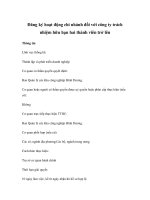 Đăng ký hoạt động chi nhánh đối với công ty trách nhiệm hữu hạn hai thành viên trở lên pdf