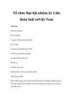 Tổ chức Đại hội nhiệm kỳ Liên đoàn luật sư Việt Nam pot