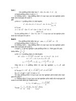 phương trình bậc hai luyện thi vào 10