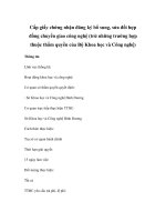 Cấp giấy chứng nhận đăng ký bổ sung, sửa đổi hợp đồng chuyển giao công nghệ (trừ những trường hợp thuộc thẩm quyền của Bộ Khoa học và Công nghệ) ppsx