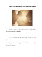 Yếu tố X bí ẩn tạo thành công cho doanh nghiệp ppsx