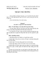 NỘI QUY NHÀ TRƯỜNG