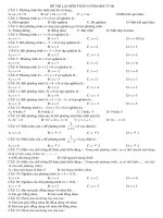 40 cau hoi trac nghiem toan HKII lop 8