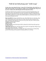 Thiết kế nội thất phong cách “chiết trung” pptx