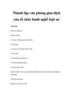 Thành lập văn phòng giao dịch của tổ chức hành nghề luật sư potx