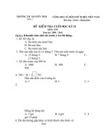 ĐỀ KT TOÁN LỚP 2.HK2.DOC