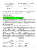 Đề ôn thi đại học rất hay kèm đáp án