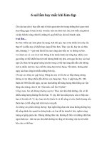 6 sai lầm hay mắc khi làm đẹp pdf