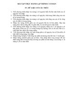 BÀI TẬP THỰC HÀNH LẬP TRÌNH C CƠ BẢN_SỐ 3 ppsx