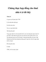 Chứng thực hợp đồng cho thuê nhà ở (ở đô thị) potx