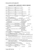 CHUONG 3: CAC DANG BT AMIN, AMINOAXIT