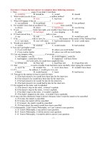 bài tập trắc nghiệm anh văn - câu điều kiện