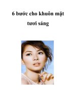 6 bước cho khuôn mặt tươi sáng doc