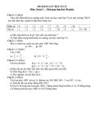 Đề khảo sát Toán 7- HK2