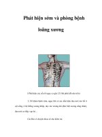 Phát hiện sớm và phòng bệnh loãng xương pps