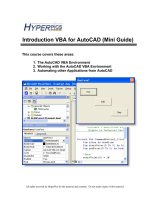 Introduction to VBA for autocad (mini guide)