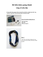 Hô biến khăn quàng thành vòng cổ siêu độc pdf