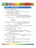 Học nhanh Tiếng Anh Cấp 3 - Subject Verb Agreement pdf