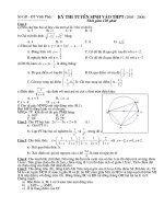 Một số Đề thi vào THPT