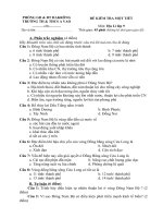 Kiểm tra một tiết HK 2 địa 9