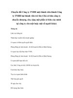 Chuyển đổi Công ty TNHH một thành viên thành Công ty TNHH hai thành viên trở lên (Chủ sở hữu công ty chuyển nhượng, cho, tặng một phần sở hữu của mình tại công ty cho một hoặc một số người khác) ppt