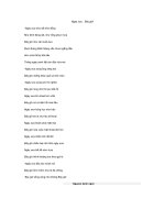 BÀI THƠ TRẤN ĐỘNG ĐỊA CẦU