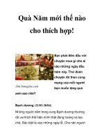 Quà Năm mới thế nào cho thích hợp! docx