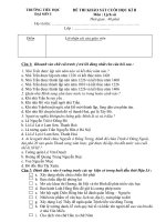 de thi lịch sử 4 kì 2