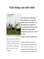Giữ dáng sau khi sinh pps