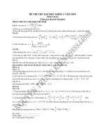 ĐỀ THI THỬ SÁT CẤU TRÚC ĐỀ THI  BỘ