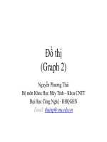 Khoa học máy tính - Đồ thị (tt) docx