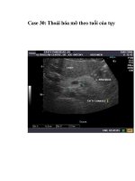 Case 30: Thoái hóa mỡ theo tuổi của tụy ppt