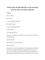 Thu hồi Chứng chỉ hành nghề luật sư trong trường hợp bị kết án và bản án có hiệu lực pháp luật docx