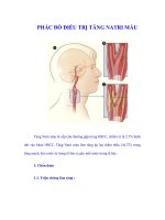 PHÁC ĐỒ ĐIỀU TRỊ TĂNG NATRI MÁU pps